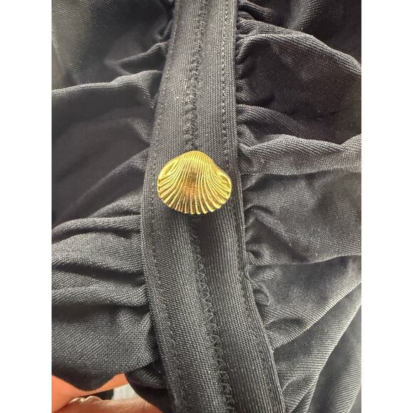 Vintage Basic Editions Swimsuit One Piece Black Skirt Womens Plus Size 20W - Picture 2 of 8